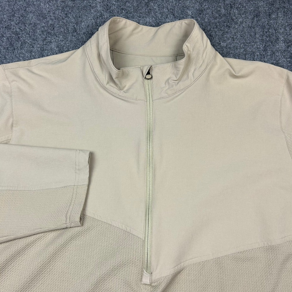 Under Armour 1/2 Zip Pullover Mens 3XL Tan Loose Fit Tactical Utility Gorpcore